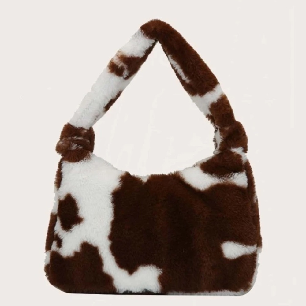 Cow Print Hat & Purse Set